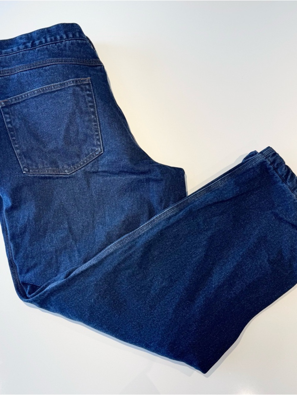 BC Clothing Straight Leg Fleece Lined Jean / Dark Blue / 38